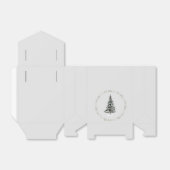 Ballotins Arbre de Noël vert Palest et couronne d'argent (Déplié)