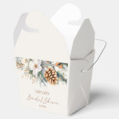 Ballotins Arbre de pin floral hivernal Shower de mariage (Ouvert)