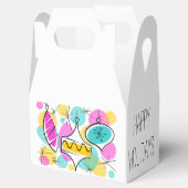 Ballotins Arbre rétro Baubles Joyeux vacances gable (Ouvert)