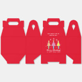 Ballotins Arbres de Noël Artsy Cool Fêtes rouges Noël (Déplié)