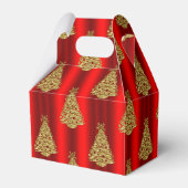 Ballotins Arbres de Noël dorés en rouge (Verso)