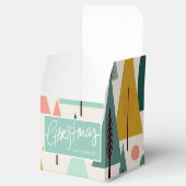 Ballotins Arbres de Noël turquoise du Moyen-siècle (Ouvert)