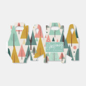 Ballotins Arbres de Noël turquoise du Moyen-siècle (Déplié)