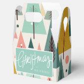 Ballotins Arbres de Noël turquoise du Moyen-siècle (Ouvert)