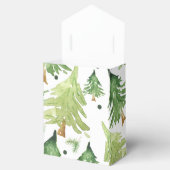 Ballotins Arbres de pin aquarelle Kraft Party rustique moder (Ouvert)