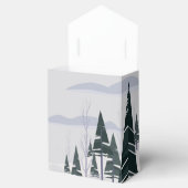 Ballotins Arbres d'hiver Forêt enneigée moderne Fête de fin (Ouvert)