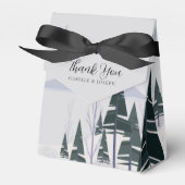 Ballotins Arbres d'hiver Forêt enneigée moderne Fête de fin (Verso)