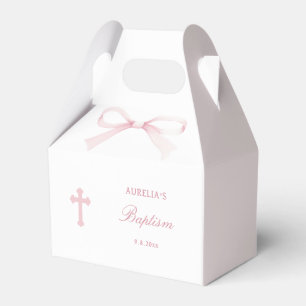 Ballotins Arc baptism petit pignon rose aquarelle