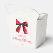 Ballotins Arc Bow Élégant Rouge Coquette Shower de Mariée (Arrière)