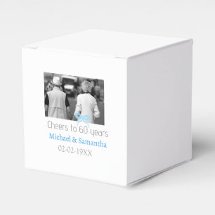 Ballotins arc en argent félicite pour 60 ans de mariage