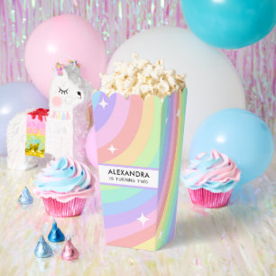 Ballotins Arc-en-ciel Coloré Popcorn 2ème Anniversaire
