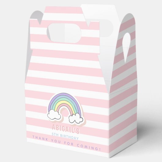 Ballotins Arc en ciel mignon - Anniversaire de enfant rayé r (Ouvert)