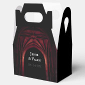 Ballotins Arc gothique Mariage élégant Noir Noir Noir Rouge (Ouvert)