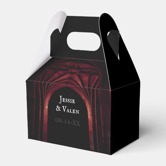 Ballotins Arc gothique Mariage élégant Noir Noir Noir Rouge (Verso)