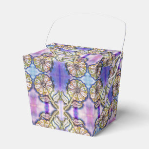 Ballotins Arceau de fleurs aquarelle bleu