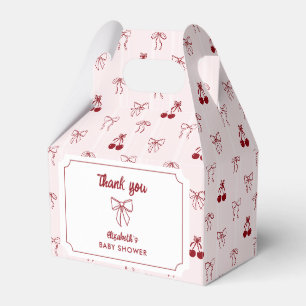 Ballotins Arceaux de remerciement pour Baby Shower Cerise Co