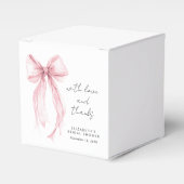 Ballotins Archet de Coquette Roseau Fête de Mariage Aquarell (Verso)