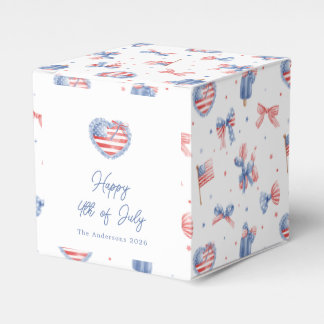 Ballotins Arcs aquarelle Preppy motif 4 juillet
