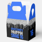 Ballotins Argent et Bleu Déchets Swag 16 Anniversaire (Ouvert)