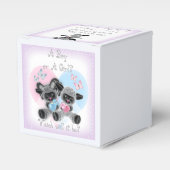 Ballotins Argent Lamb Bébé Genre Reveal Party Favoriser boît (Verso)