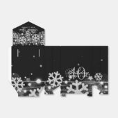 Ballotins Argent Noir hiver 40e anniversaire Merci (Déplié)