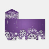 Ballotins Argent violet hiver 30e anniversaire Merci (Déplié)