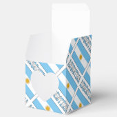Ballotins Argentine Drapeau Carrelé Personnalisé (Ouvert)