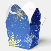 Ballotins Arrière - plan Bleu XMAS avec des flocons de neige (Ouvert)