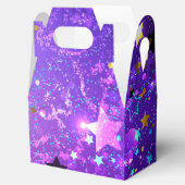 Ballotins Arrière - plan de feuille violet avec étoiles (Ouvert)