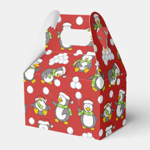 Ballotins Arrière - plan de pingouins de Noël