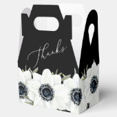 Ballotins Arrosage de mariage floral noir et blanc (Ouvert)