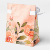 Ballotins Arroseur Floral Orange Fête de Mariage (Arrière)