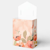 Ballotins Arrosoir de mariage floral orange aquarelle (Ouvert)