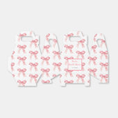 Ballotins Arrosoir de mariage ruban à nœud papillon rose (Déplié)