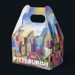 Ballotins Art Abstrait de Pittsburgh Skyline<br><div class="desc">Ajoutez une touche de modernité à votre événement avec ce ballotin présentant l'art abstrait de Pittsburgh. Parfait pour les mariages,  les fêtes ou les cadeaux d'entreprise.</div>