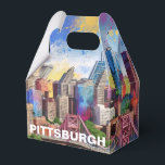 Ballotins Art Abstrait de Pittsburgh Skyline<br><div class="desc">Ajoutez une touche de modernité à votre événement avec ce ballotin présentant l'art abstrait de Pittsburgh. Parfait pour les mariages,  les fêtes ou les cadeaux d'entreprise.</div>