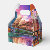 Ballotins Art Abstrait Miami Skyline (Arrière)