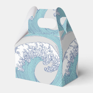 Ballotins Art de vague de surf Ukiyo-e japonais vintage de l