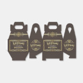 Ballotins Art Déco Mariage Love & Thanks Gold Chocolate (Déplié)