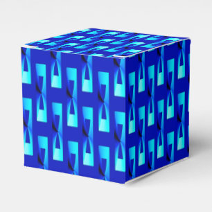 Ballotins Art Déco Métallique Géométrique - Bleu Cobalt