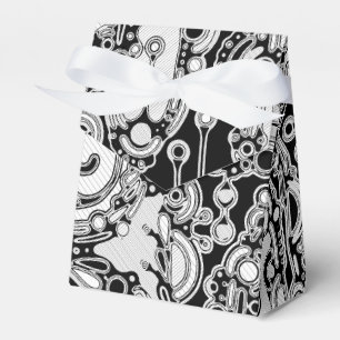 Ballotins Art géométrique noir et blanc 3