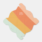 Ballotins Art Géométrique Retro Pastel Mariage personnalisé (Déplié)