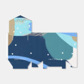 Ballotins Art moderne Surprise Boy Gold Letters Baby shower (Déplié)