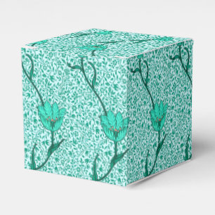 Ballotins Art Nouveau Tulip Damask, Turquoise