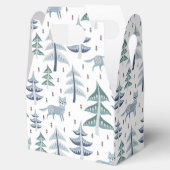 Ballotins Art populaire Renard d'hiver et arbres (Ouvert)