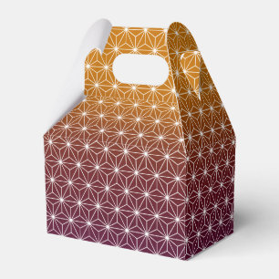 Ballotins Asanoha japonais traditionnel Imprimé Bourgogne et