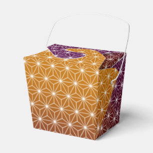 Ballotins Asanoha japonais traditionnel Imprimé Bourgogne et