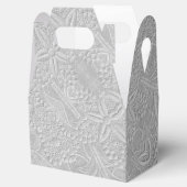 Ballotins Aspect floral gaufré gris (Ouvert)
