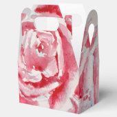 Ballotins Assiette de fête en papier à motif de fleurs de ro (Ouvert)