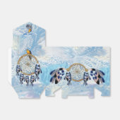 Ballotins Attrape-rêve Bleu Exotique de Mariage (Déplié)